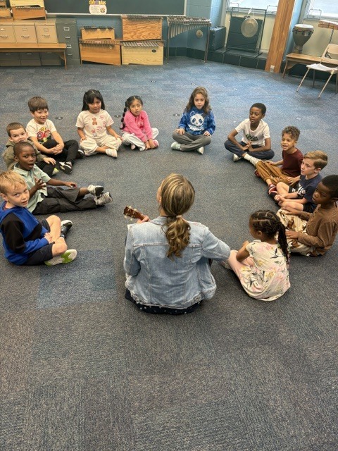 Listening and singing with music