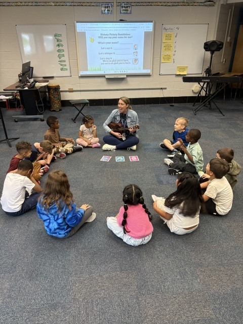 Listening and singing with music
