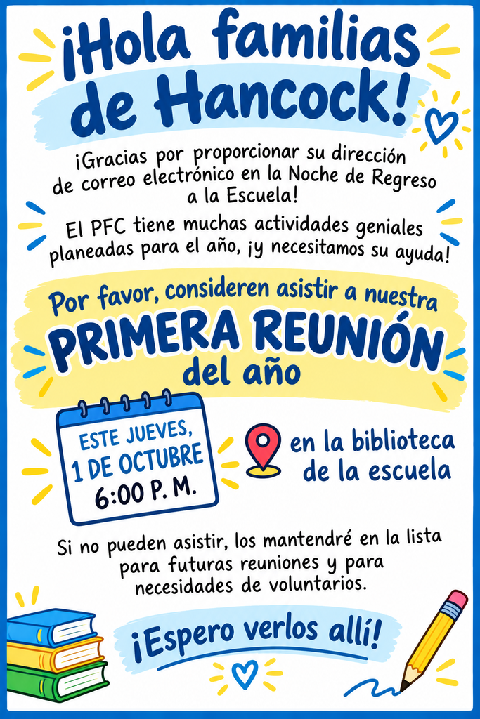 PFC flyer in Spanish