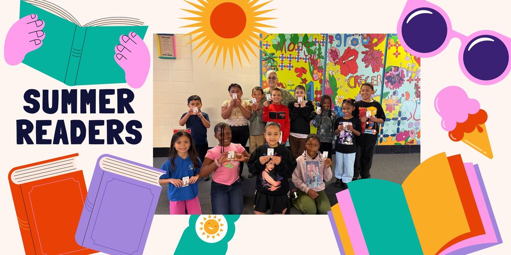 Picture of students who read books over the summer
