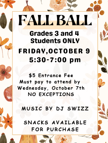 Fall Ball Flyer in English