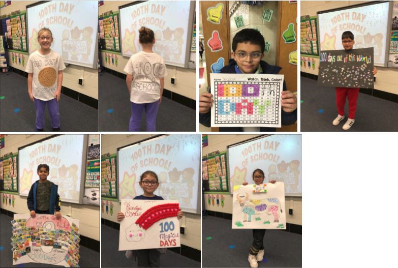 Mrs. Krause's Class shares their 100th day projects