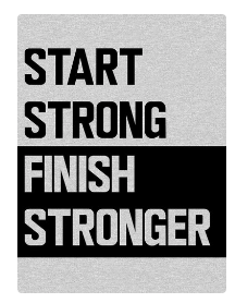 start and finish