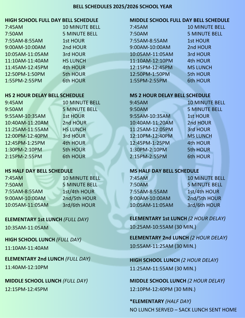 Bell Schedules