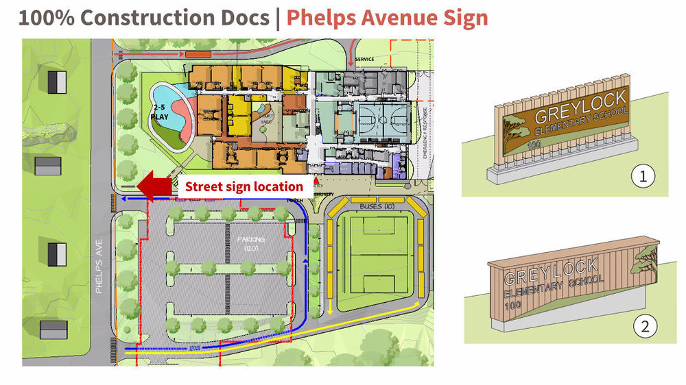 Greylock School Signage 