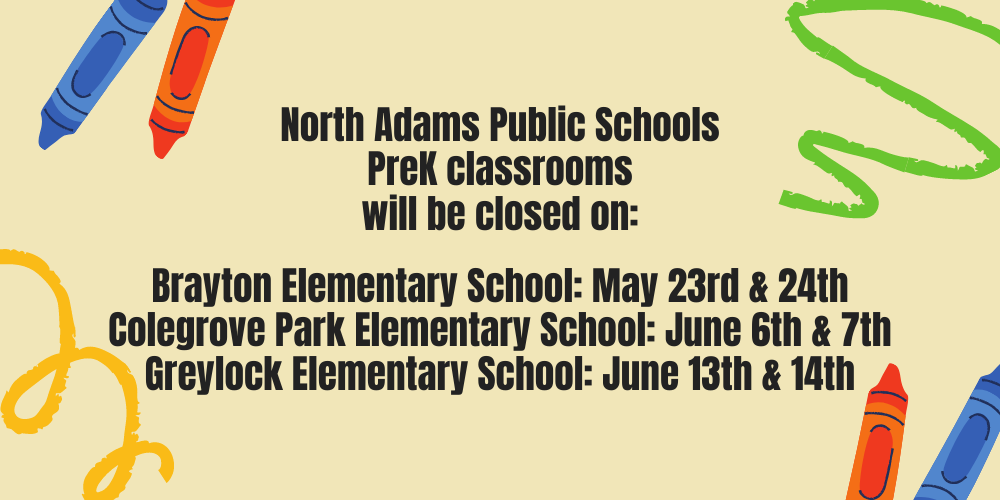 PreK Closure Notice 
