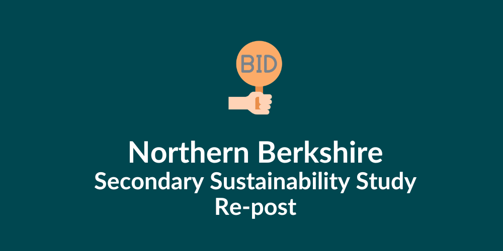 Northern Berkshire Secondary Sustainability Study (Re-Post)