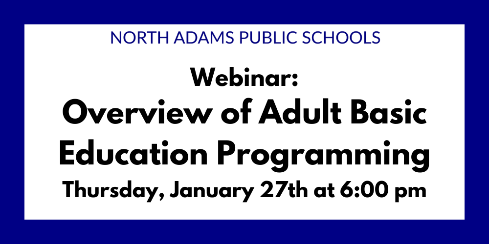 Webinar: Overview of Adult Basic Education Programming