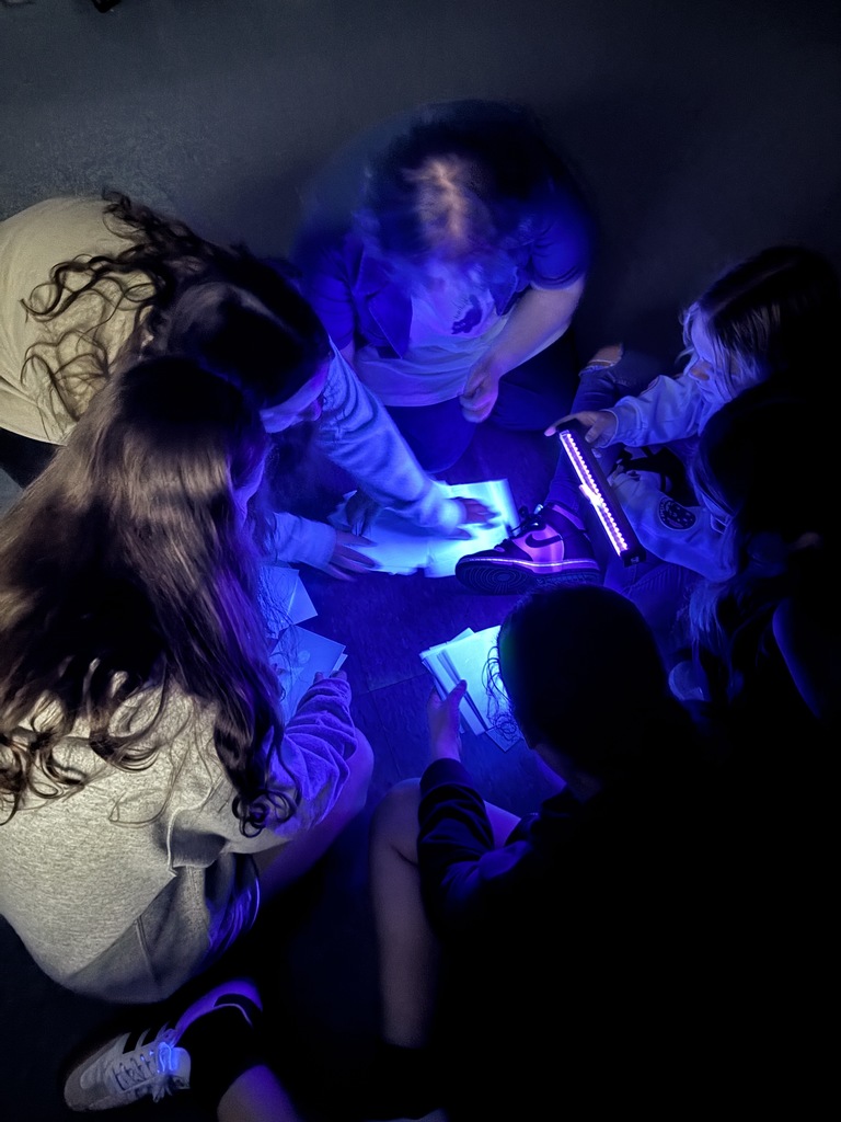 Students in theatre