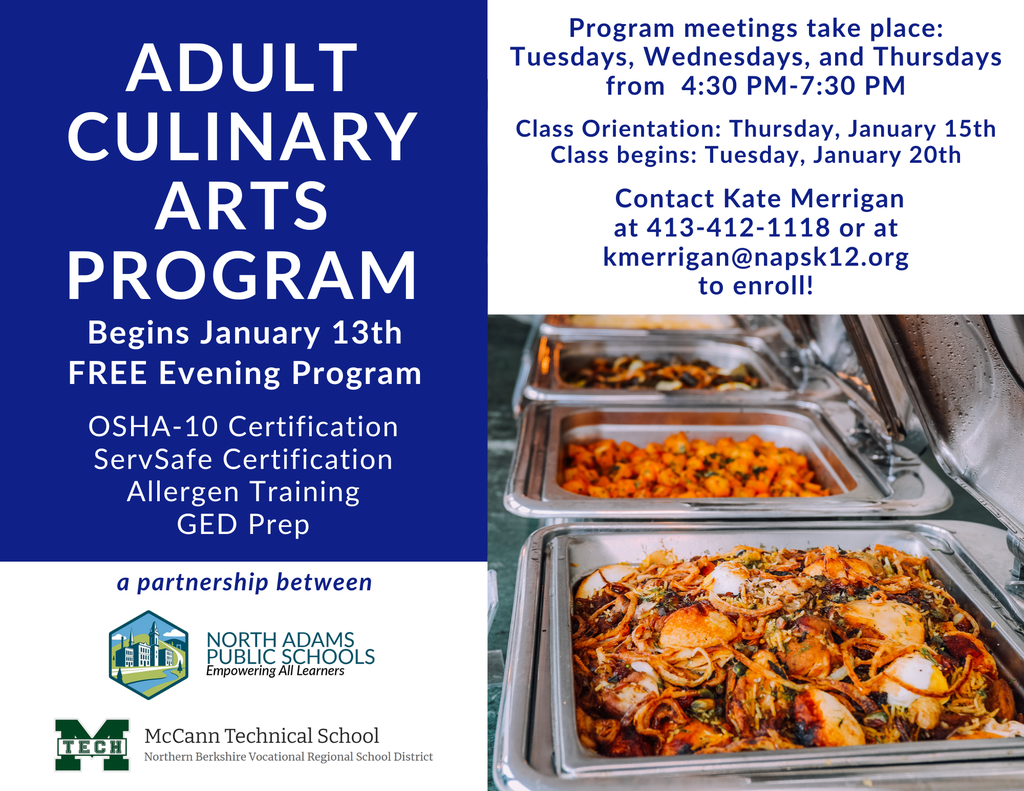 Culinary Arts Programming Flyer