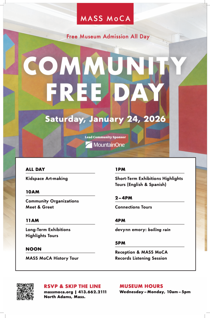 MASS MoCA Community Free Day 1/24