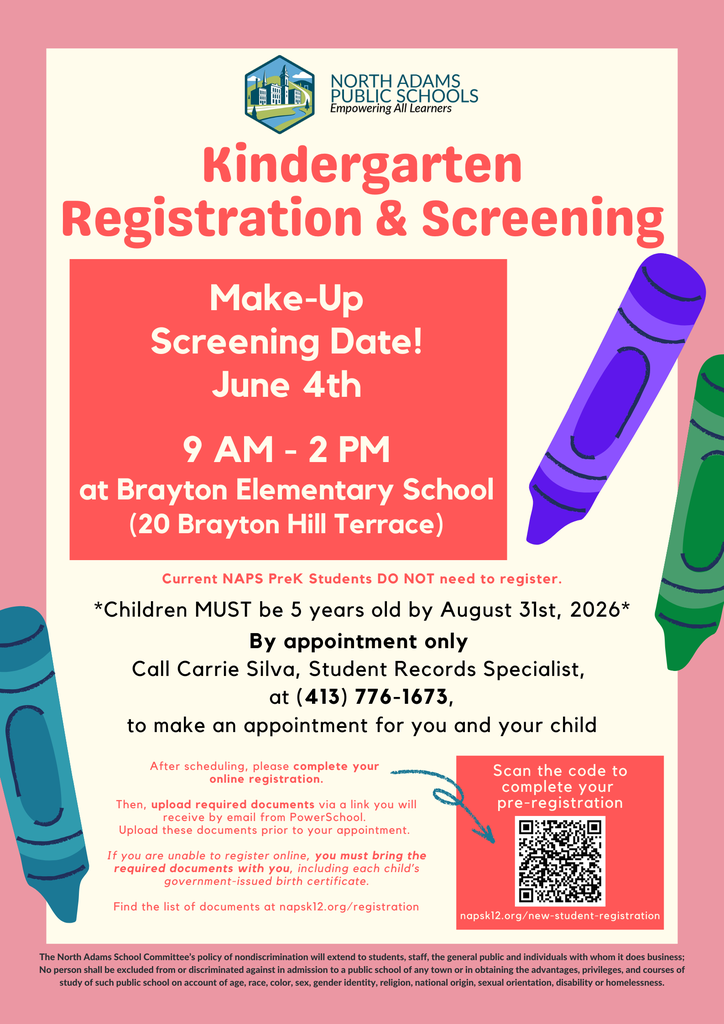 Kindergarten Registration Screening