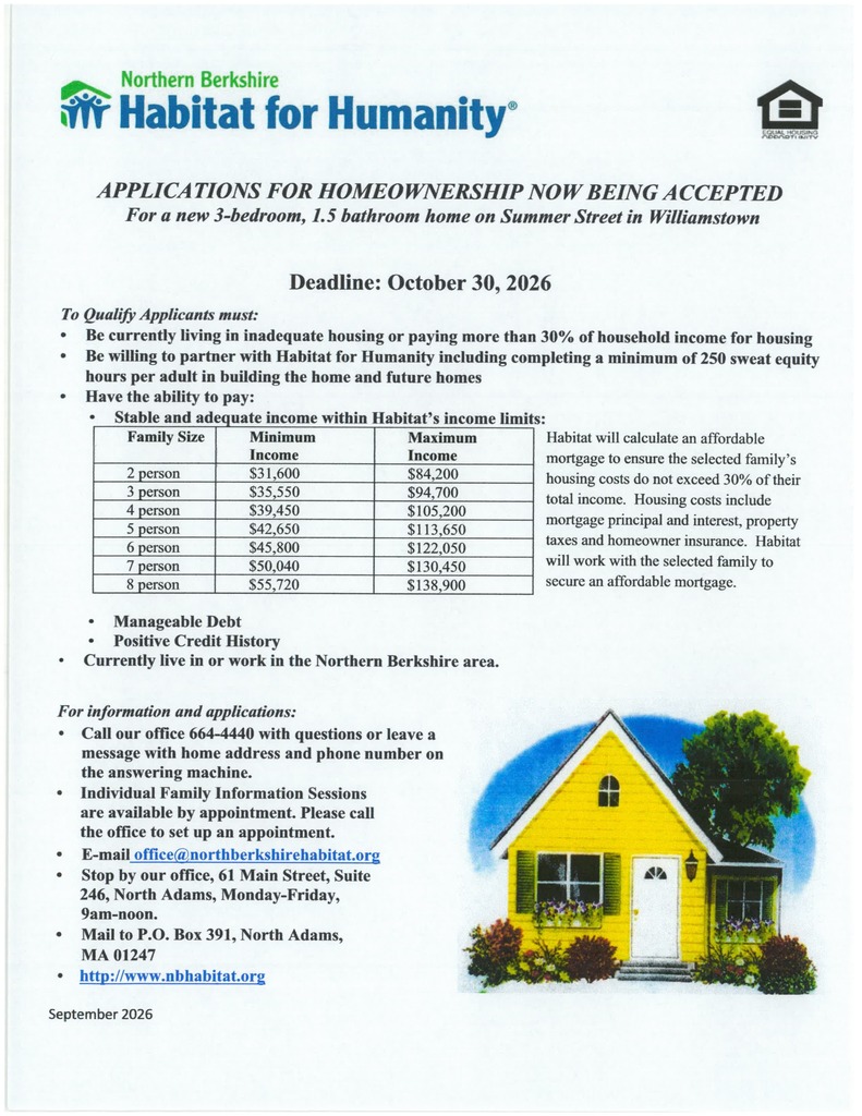 Habitat for Humanity Flyer