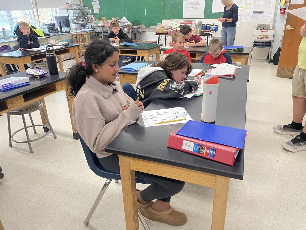 Drury Students leading POG event at Clarksburg Elementary