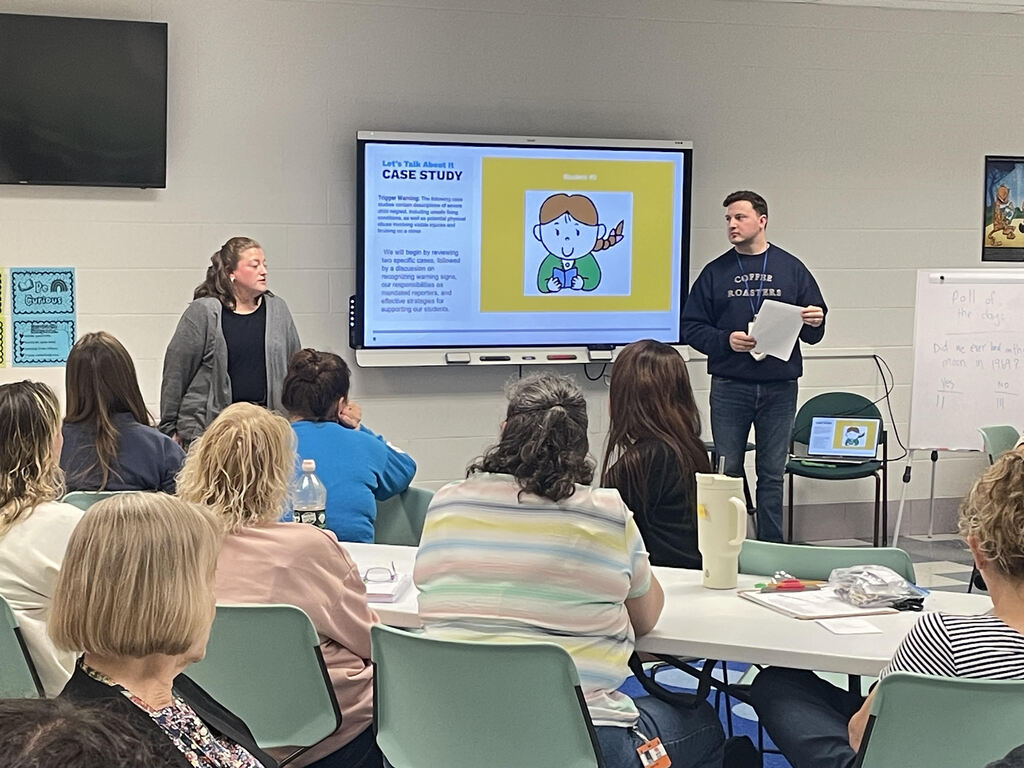 Teachers engaged in PD