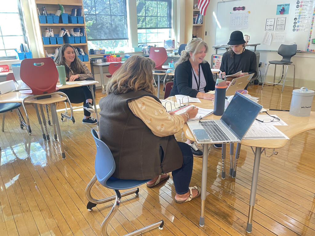 Teachers engaged in PD