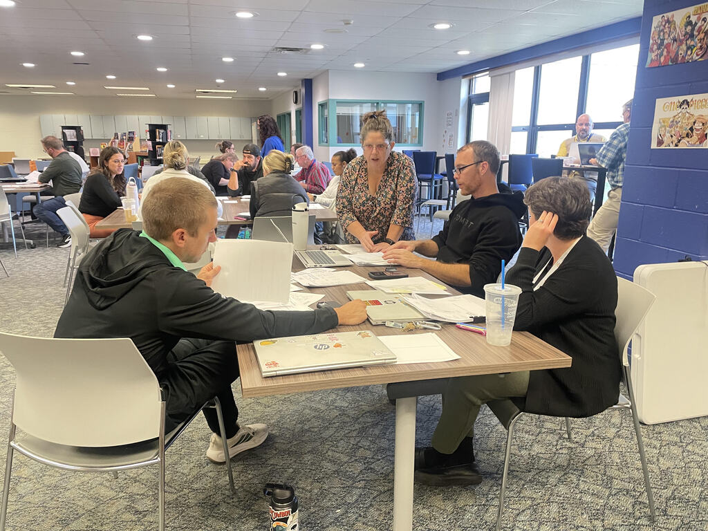 Teachers engaged in PD
