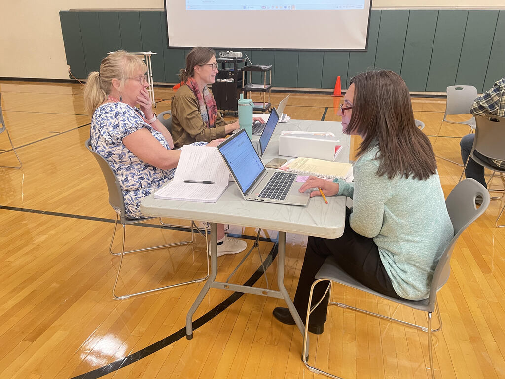 Teachers engaged in PD