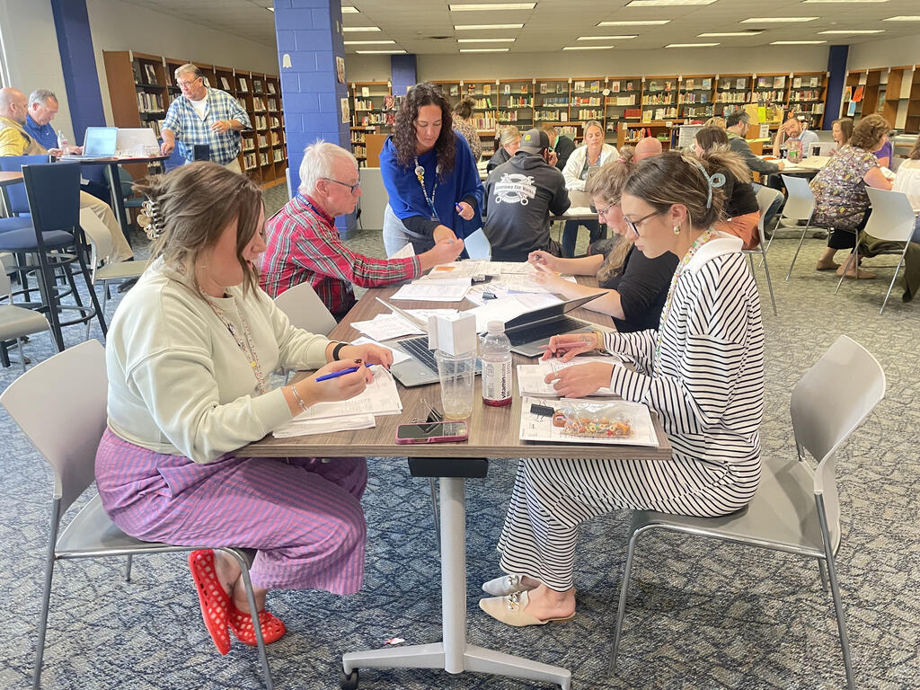 Teachers engaged in PD