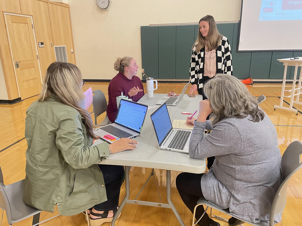 Teachers engaged in PD