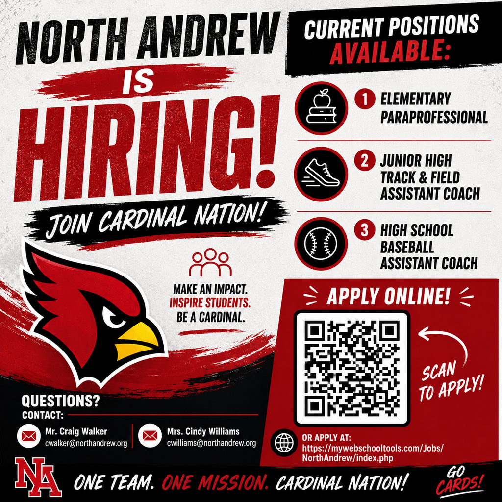 North Andrew is Hiring for 26-27