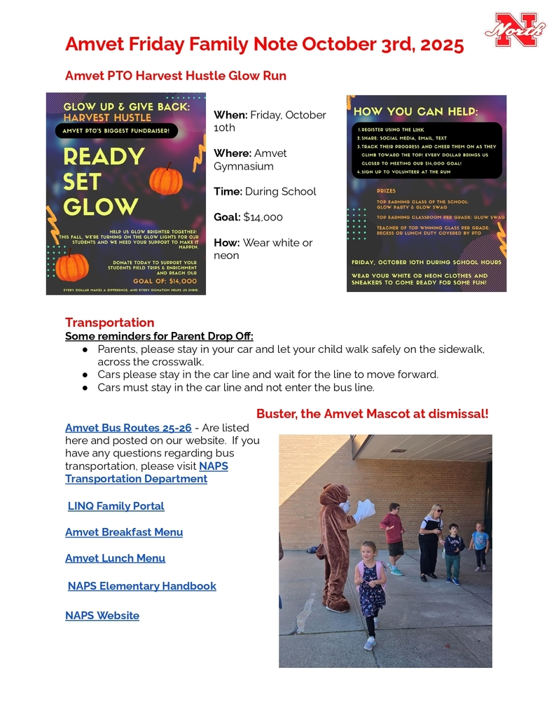 Amvet Friday Family Note October 3rd 2025