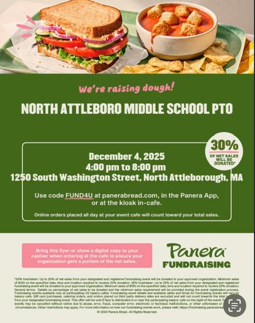 Panera Fundraiser Thursday Dec 4th