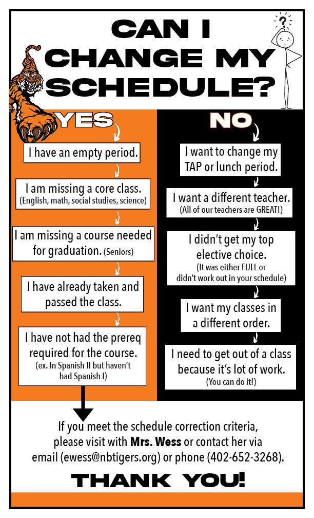 Can I change my schedule?