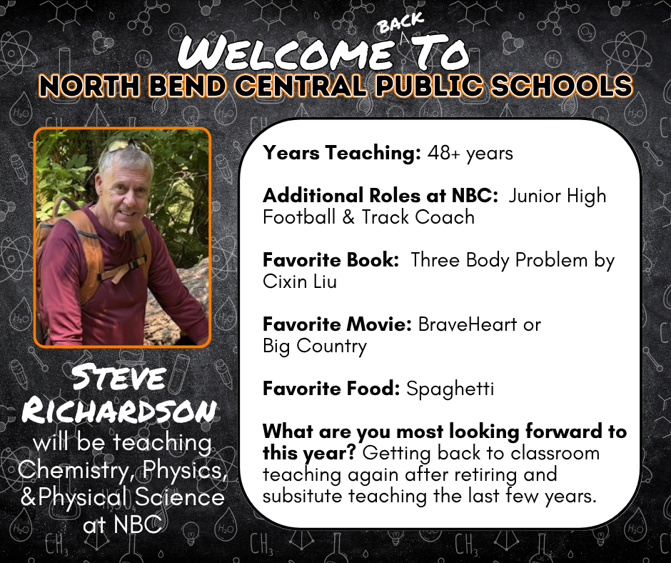 Welcome Mr Richardson!