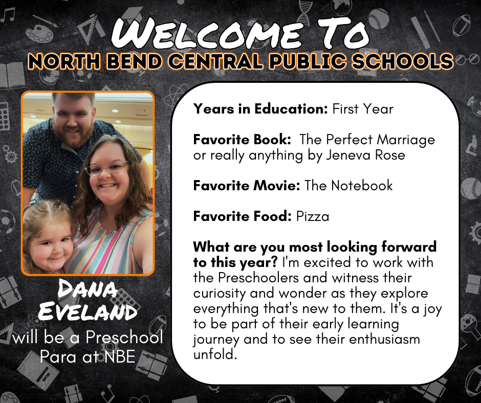 Welcome Mrs. Eveland to NBC!
