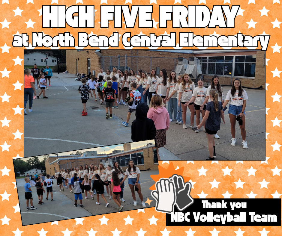 Volleyball Team High Five Friday