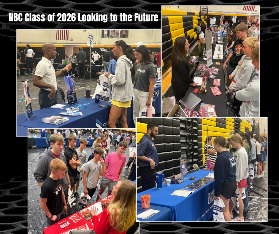 Seniors at career and college fair