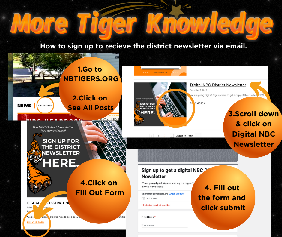 More Tiger Knowledge - Newsletter Sign Up