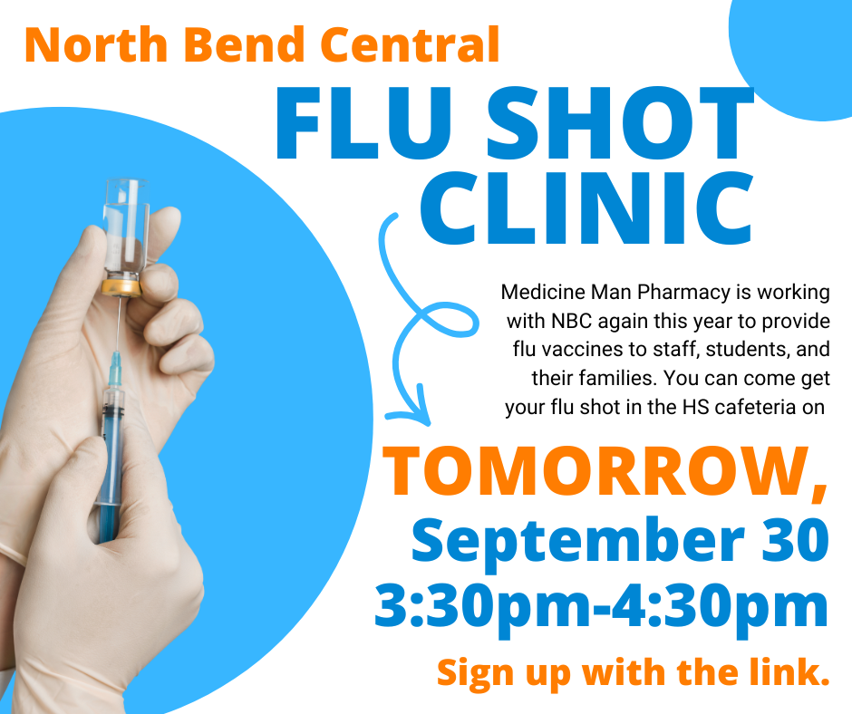 Flu Shot Clinic TOMORROW