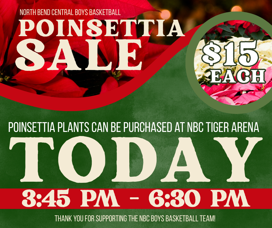 Poinsettia Sale TODAY