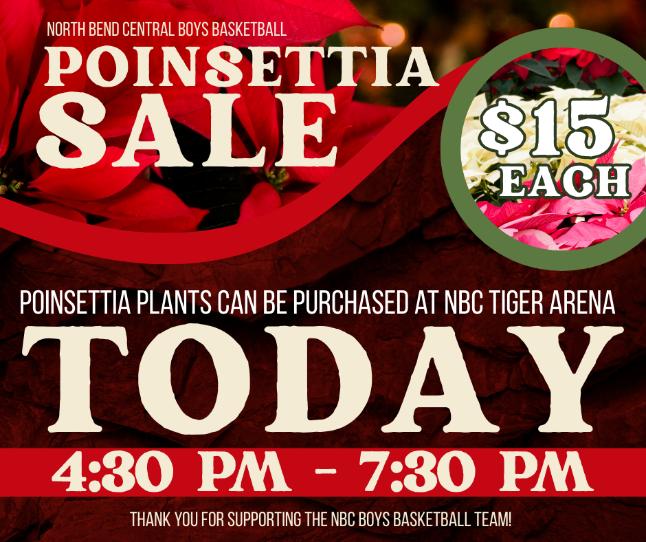 Poinsettia Sale TODAY