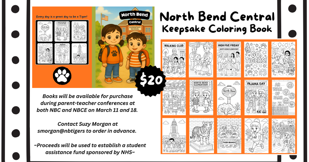 North Bend Central Keepsake Coloring Book