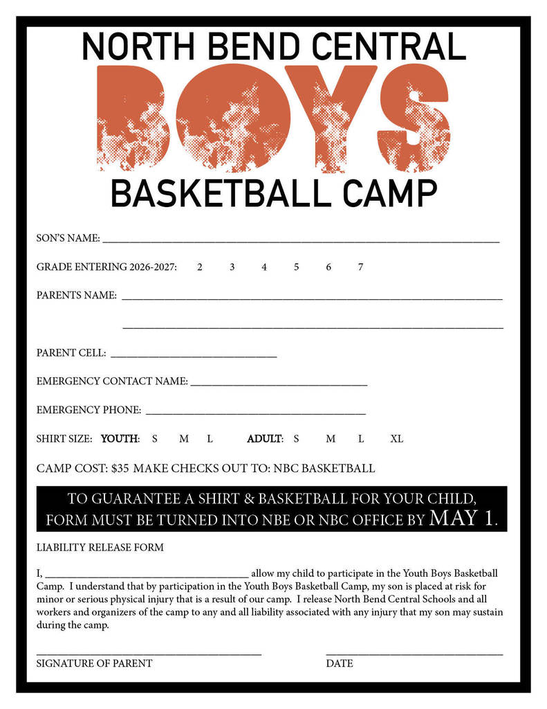 Boys Basketball Youth Camp