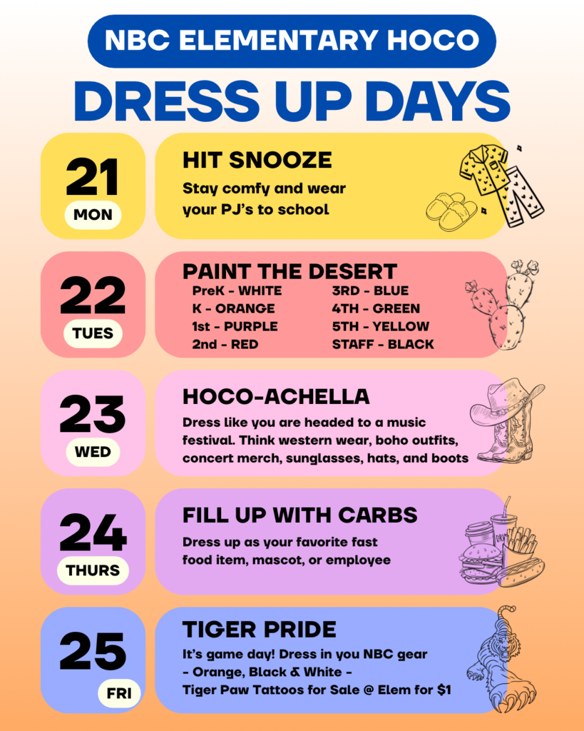 Elementary Dress Up Days 