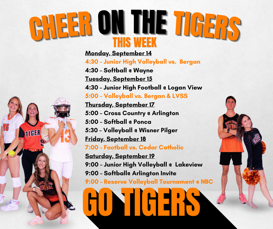 Cheer on the Tigers This week
