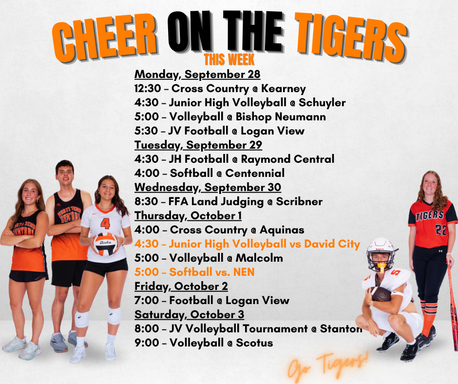 Cheer Tigers This Week