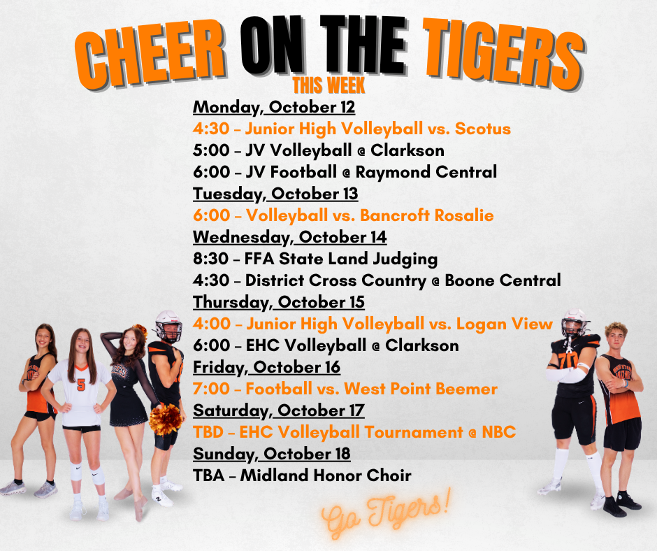 Cheer Tigers This Week