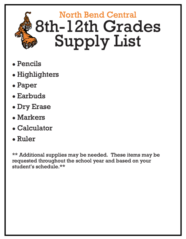 8-12 Supply LIst