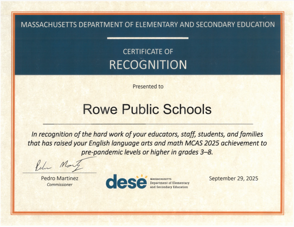 certificate of recognition