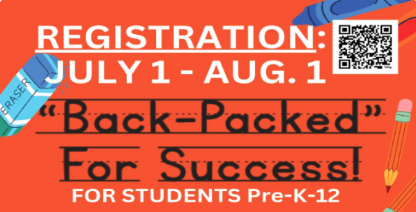 back packed for success for students pk - 12 flyer