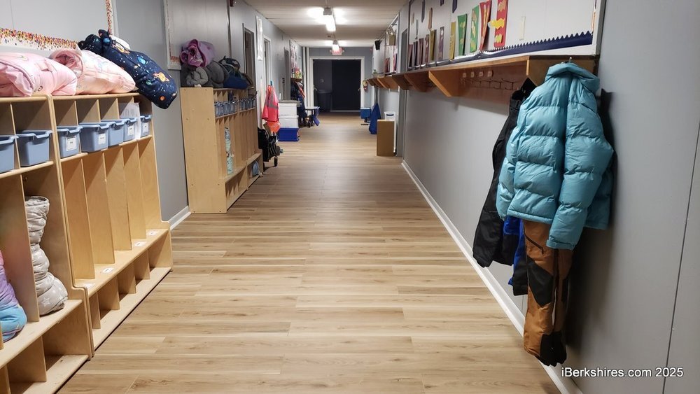 Freshly painted walls and new flooring greeted the early education grades at Clarksburg School.