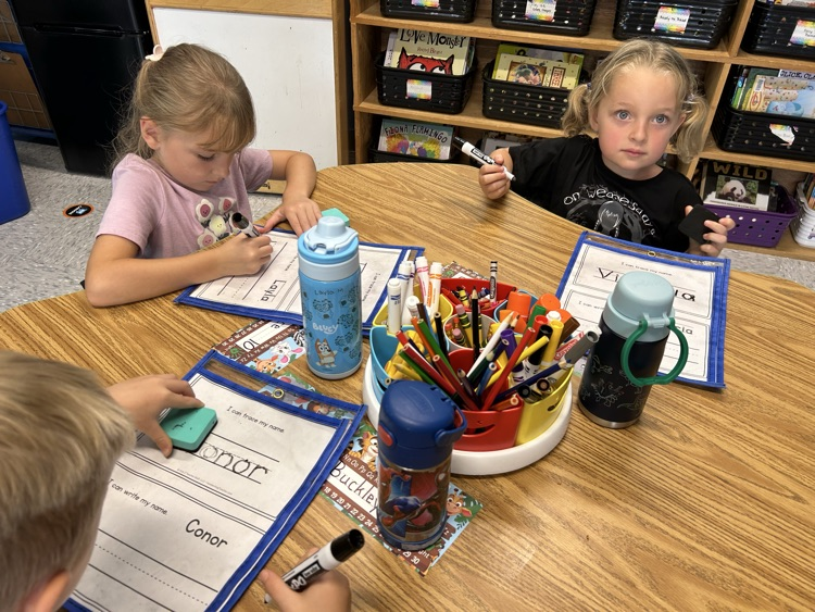 Writing names!
