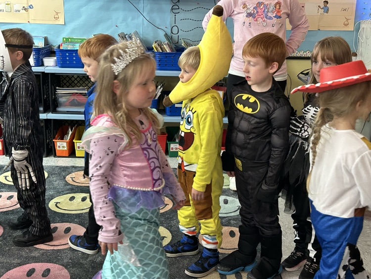 Parade through the school