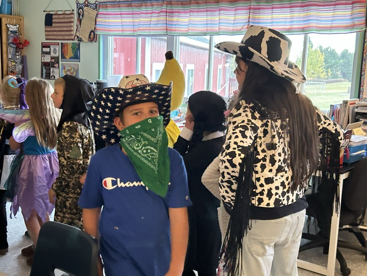 Parade through the school