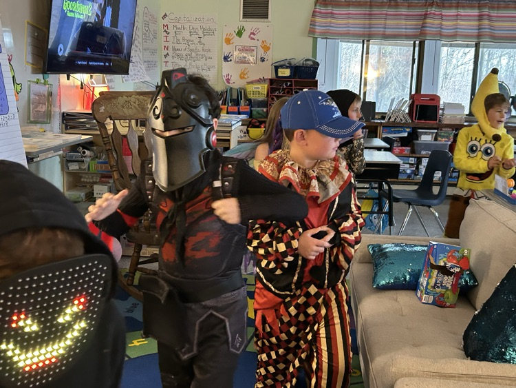 Parade through the school